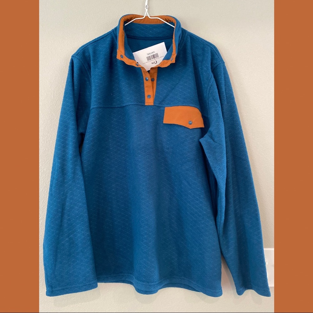 Zyia Quilted Snap Pocket Pullover- 2XL